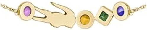 Immagine prodotto Lacoste Bracciale moda in coccodrillo placcato oro Deva 2040361 (Acciaio inossidabile placcato oro)
