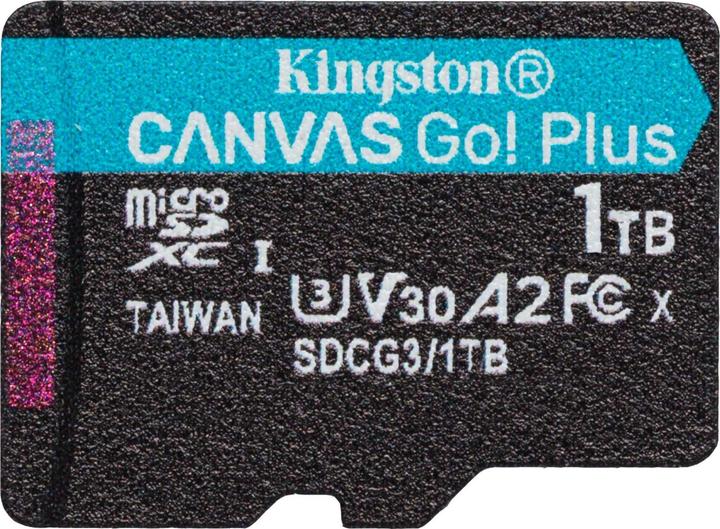 Image du produit Kingston Canvas Go Plus (1000 Go, microSDXC, U3, UHS-I)