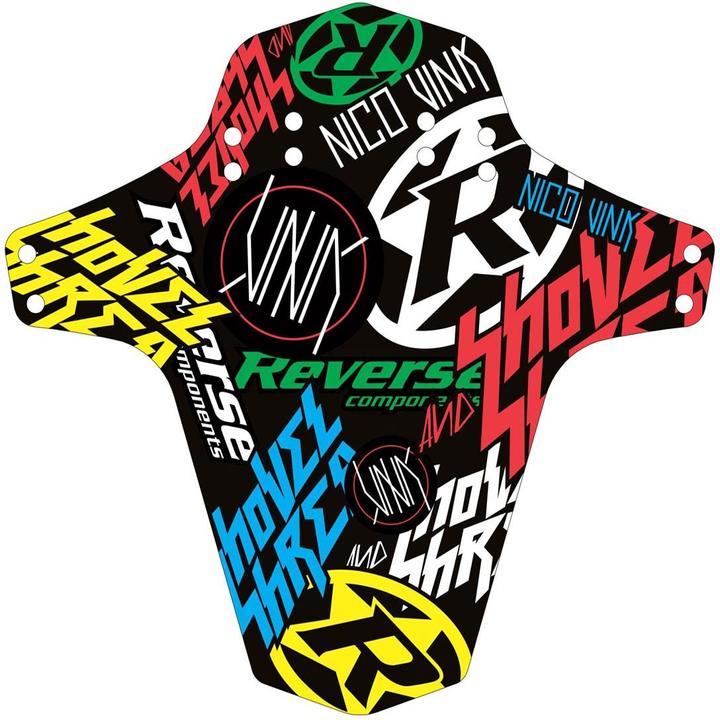 Actual product image Reverse Mudfender Nico Vink Stickerbomb (Rear mudguard)