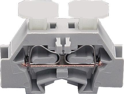 Produktbild Wago Federzugklemme, Käfigzugfederklemme, 2 Pole, 500V, 24A, 0.08... 2.5mm², Grau
