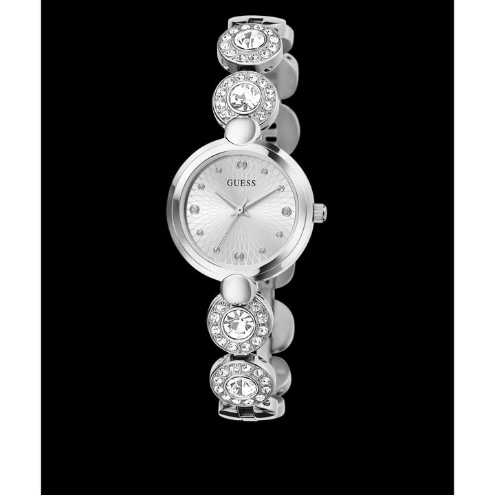 Produktbild Guess P SLV CS / SUN SLV DL / P SLV BRCT W/ CRYS W/ ADJT G LINKS Armbanduhr (26 mm)