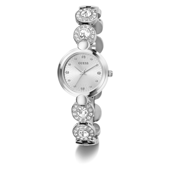 Immagine prodotto Guess P SLV CS / SUN SLV DL / P SLV BRCT W/ CRYS W/ ADJT G LINKS Orologio da polso (26 mm)