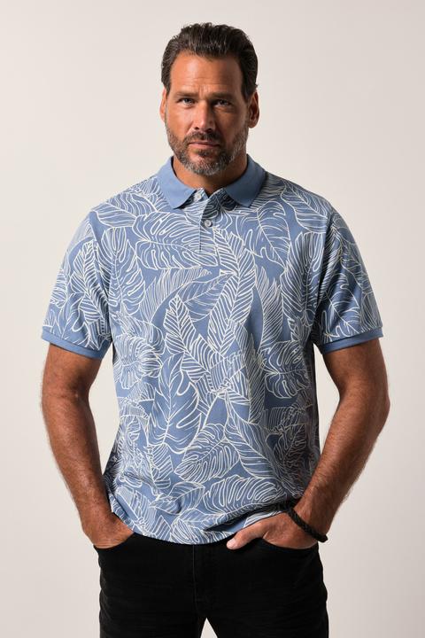 Immagine prodotto JP1880 Maglia polo in piqué con stampa allover e mezze maniche, fino alla tg. 8XL (7XL)