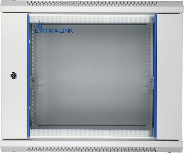 Immagine prodotto Extralink Armadio rack EX.8574 sospeso Apribile 19"" 9U Rack a parete Grigio (9 HE, Rack da 19 pollici)