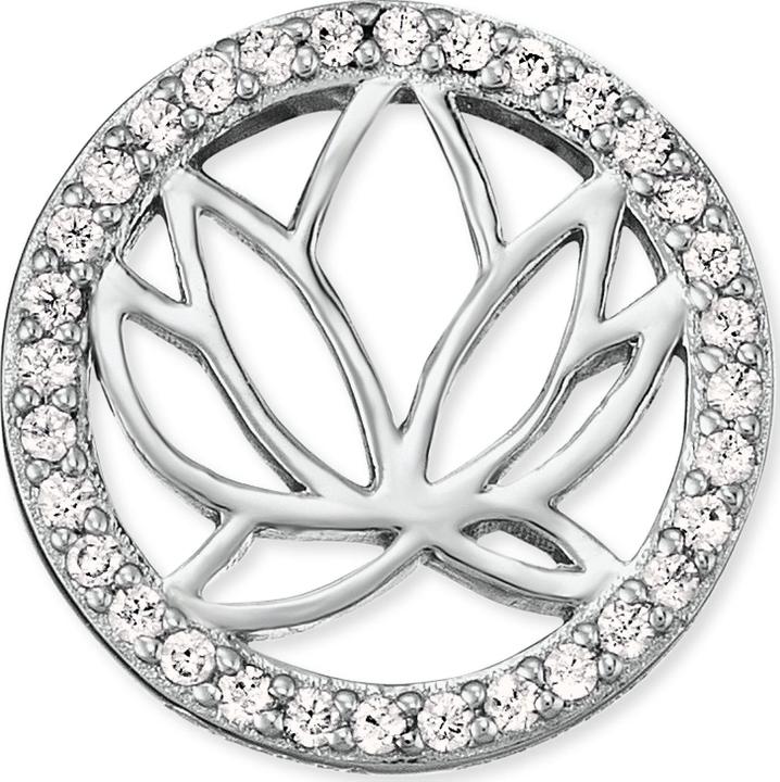 Actual product image Engelsrufer Stud Earrings Lotus (925 silver rhodium-plated)