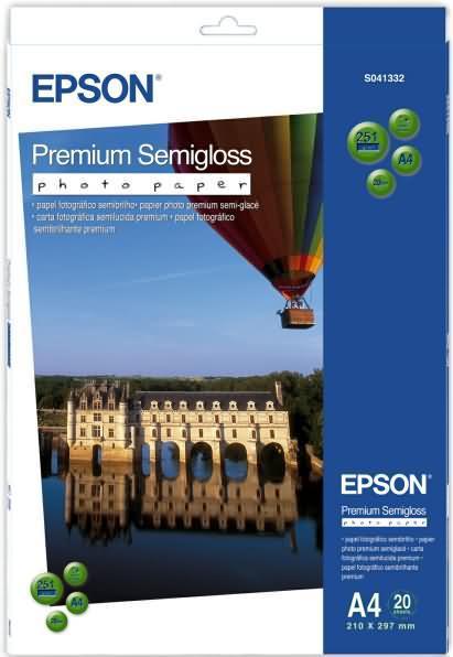 Actual product image Epson Premium Semigloss (251 g/m², A4, 20 x)
