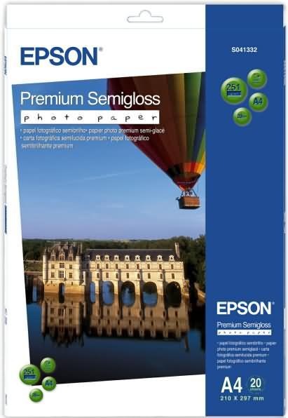 Actual product image Epson Premium Semigloss (251 g/m², A4, 20 x)