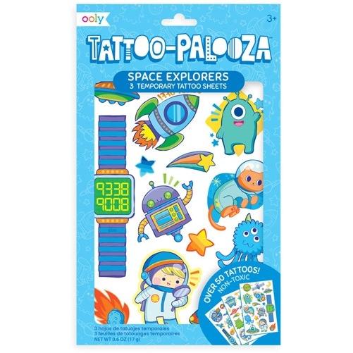 Kolorowe Baloniki Tattoo Palooza Temporäre Tattoos Space Explorers