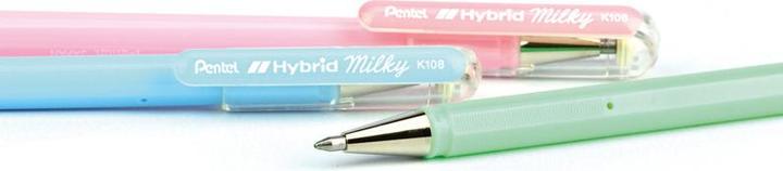 Actual product image Pentel Roller Hybrid Gel Milky (Rose, 1 x)