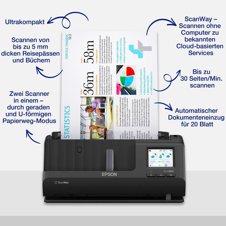 Image du produit Epson ES-C380W (USB, WLAN)