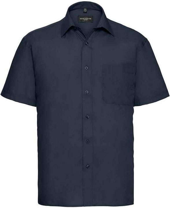 Actual product image Russell Mens Poplin Easy-Care Short-Sleeved Formal Shirt