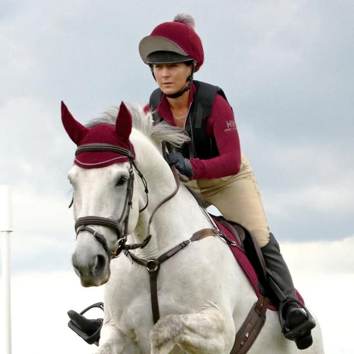 Produktbild Hy Equestrian Reithelmüberzug Bommel