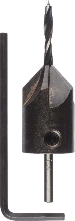 Produktbild Bosch Professional Zubehör Holzspiralbohrer mit 90°-Senker, 3 mm, 16 mm (3 mm)