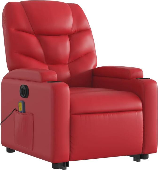 Actual product image VidaXL Massage chair with stand-up aid electric imitation leather