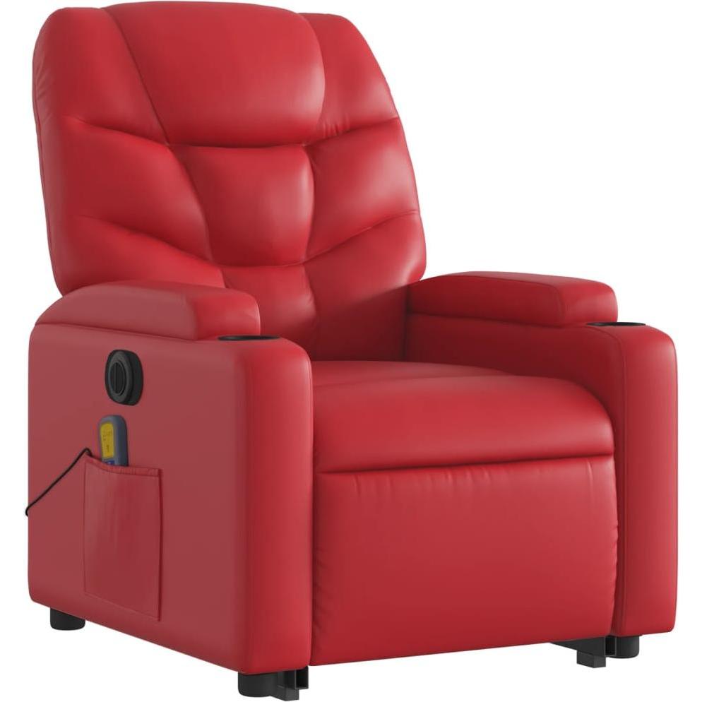 VidaXL, Massageliege + Massagesessel, Massagesessel mit Aufstehhilfe Elektrisch Kunstleder