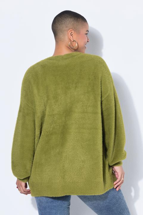 Produktbild Studio Untold Strickjacke, bequemer Shape, Kuschelstrick, offene Form (50)