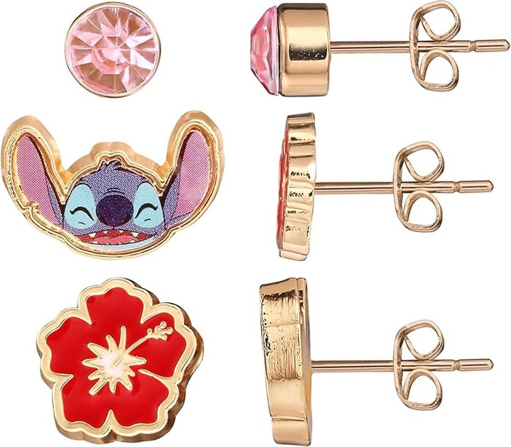 Produktbild NoName STITCH - Set de 3 Paires de Clous d'Oreilles (Metall)