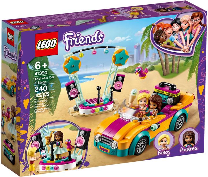 Produktbild LEGO Friends Andreas Bühne & Auto (41390)