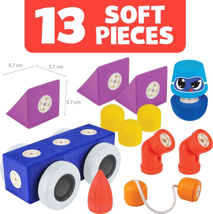 Produktbild NoName Blockaroo Magnetschaumblöcke - Fahrzeuge