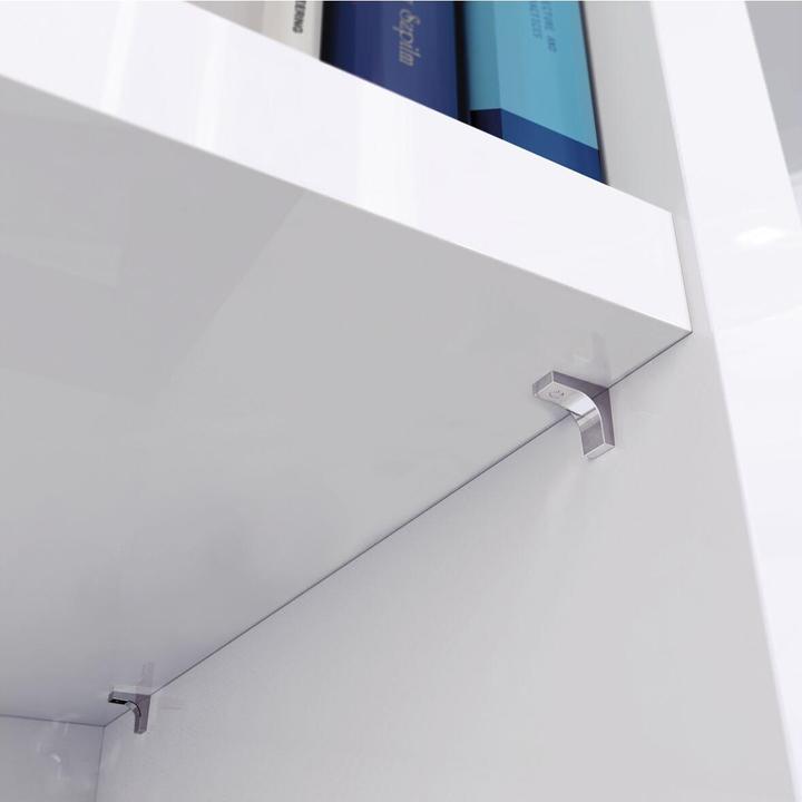 Actual product image Italiana Ferramenta Plug-in shelf support K-LINE 2 spigots 5 mm, nickel-plated zamak