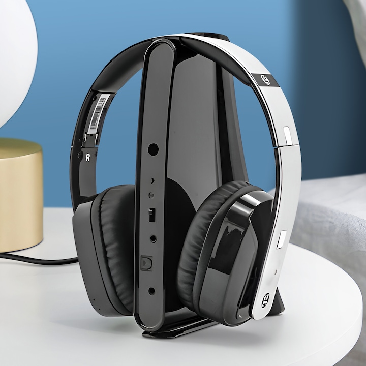 Image du produit Geemarc Casque intra-auriculaire CL7400 OPTI Radio TV sur bandeau léger, contrôle du volume, écouteur (8 h, Sans fil)
