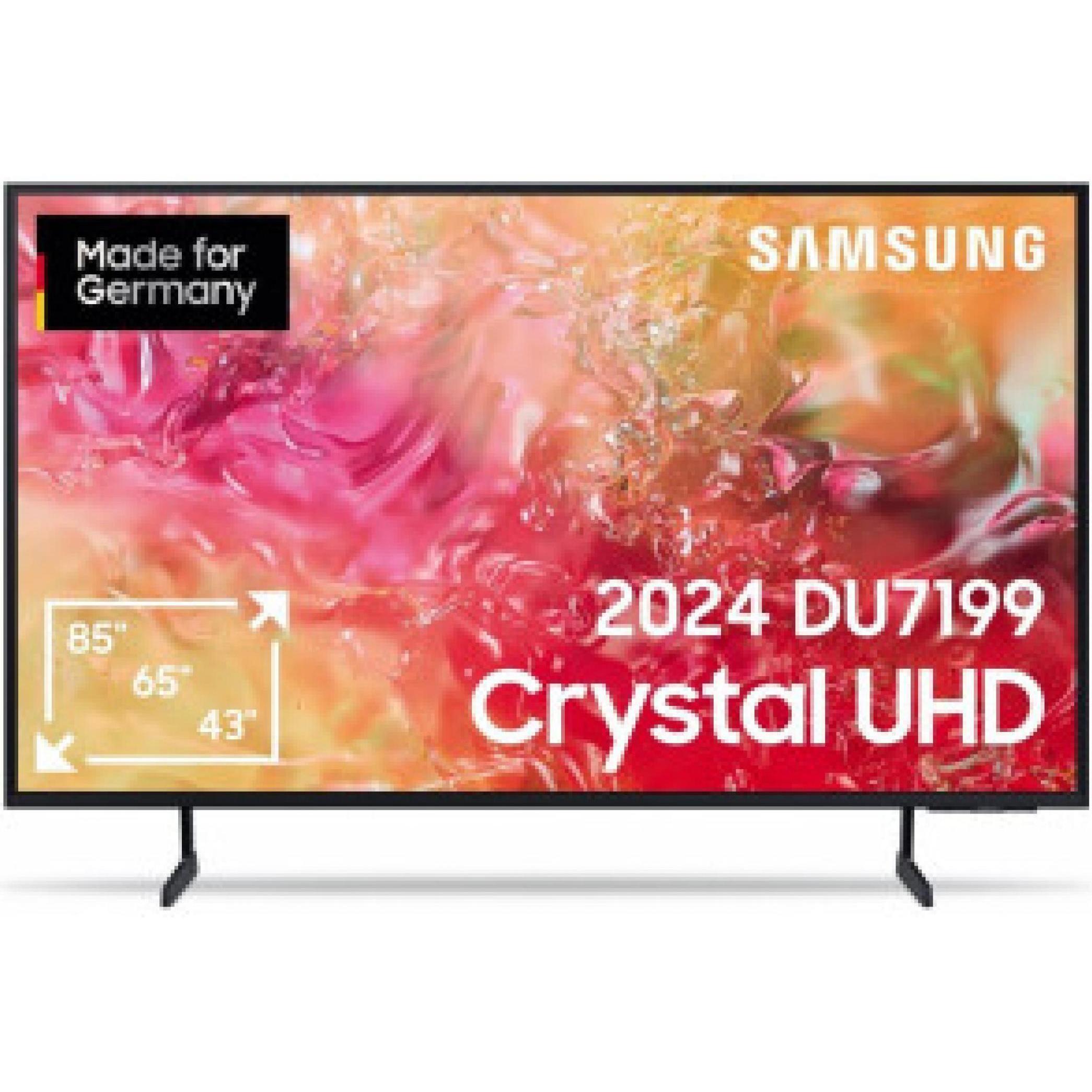 Samsung GU65DU7199UXZG (65", CrystalRes, 4K, 2024), TV, Schwarz