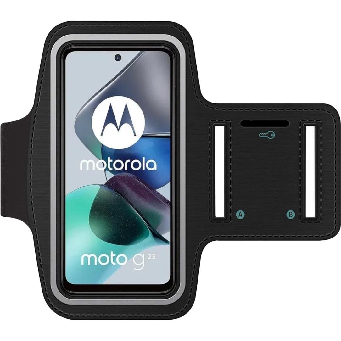 SmartFitness Motorola Moto G23 Handy Sport Armband, Smartphone Sportarmband, Schwarz