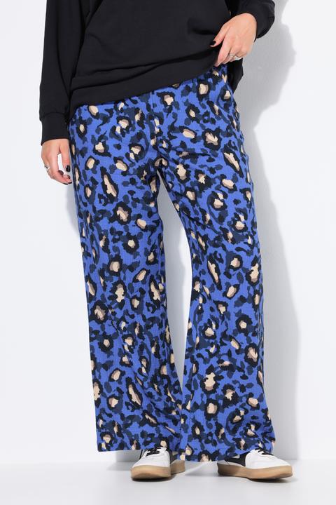 Immagine prodotto Studio Untold Pantaloni in mussola con taglio della gamba ampio e design leopardato colorato (58)
