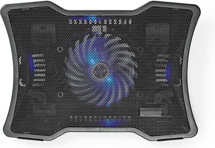 Actual product image Nedis NBCR101BK Notebook stand 1 Power supply via USB Number of angles: 2 17 " 1500 rpm LED
