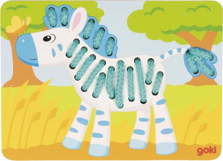 Produktbild Goki Schnürpuzzles aus Holz (3 Teile)