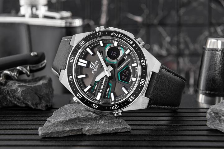 Produktbild Casio Edifice - EFV-C110L-1AVEF (Digitaluhr, Analoguhr, Lünette drehbar, Taucheruhr, 47 mm)