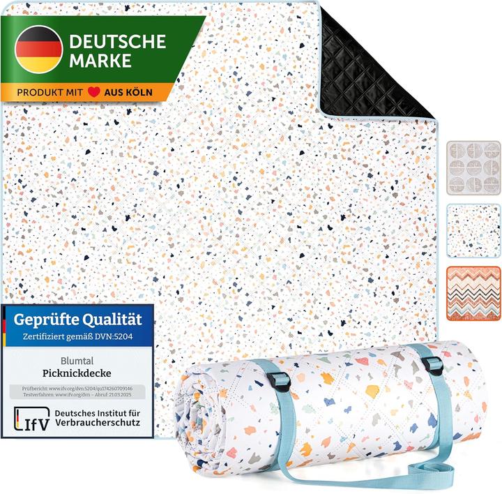 Blumtal Wasserdichte Picknickdecke