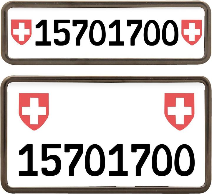 Produktbild Easyklick Kennzeichenhalter (Front + Heck, Hochformat)