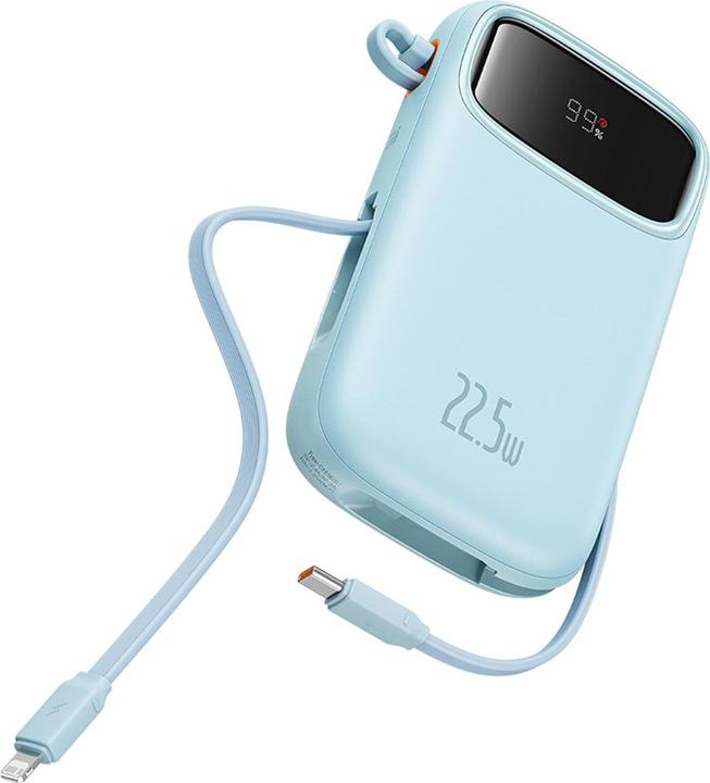 Actual product image Baseus Powerbank Qpow Pro+, 20000mAh, 22.5W, QC + PD, Blue (20000 mAh, 22.50 W)