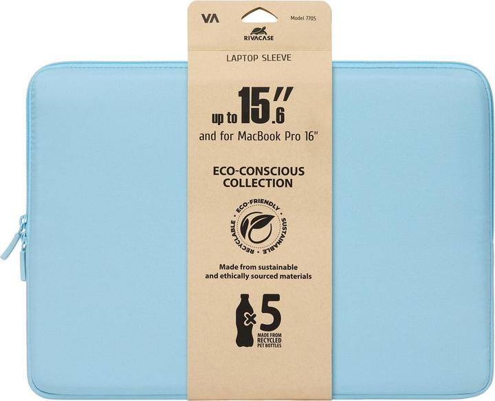 Actual product image Rivacase Suzuka 7705 pastel blue (15.60")