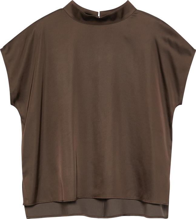 Immagine prodotto Comma Schweres Satin-Top mit Cap-Sleeves und Stehkragen (48)