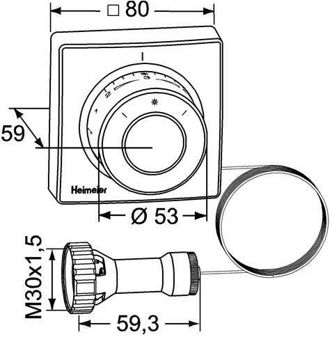 Produktbild Heimeier Thermostat-Kopf F