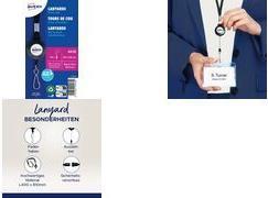Produktbild Avery Zweckform Ausweishalter mit Textilband, schwarz für alle handelsüblichen Namensschilder mit Ausstan