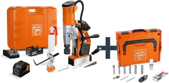 Produktbild Fein Akku-Universal-Magnet-Kernbohrmaschine bis 35 mm mit Anwenderset AKBU 35 PMQW 18 V AS Construc
