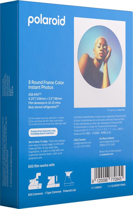 Actual product image Polaroid Color Round Frame