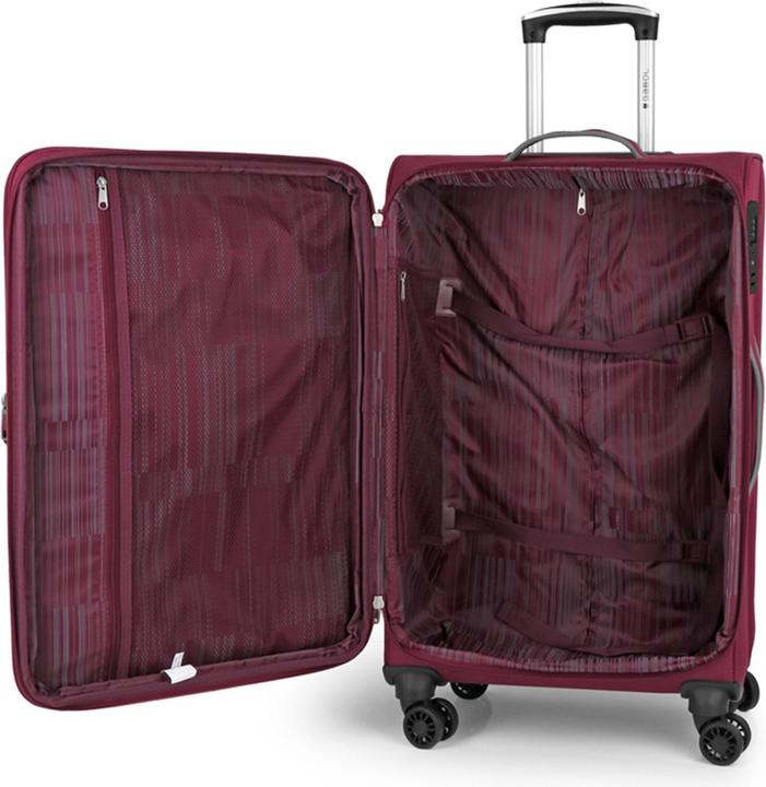 Actual product image Gabol Zambia 4-wheel suitcase set 3-piece with stretch fold (208 l)