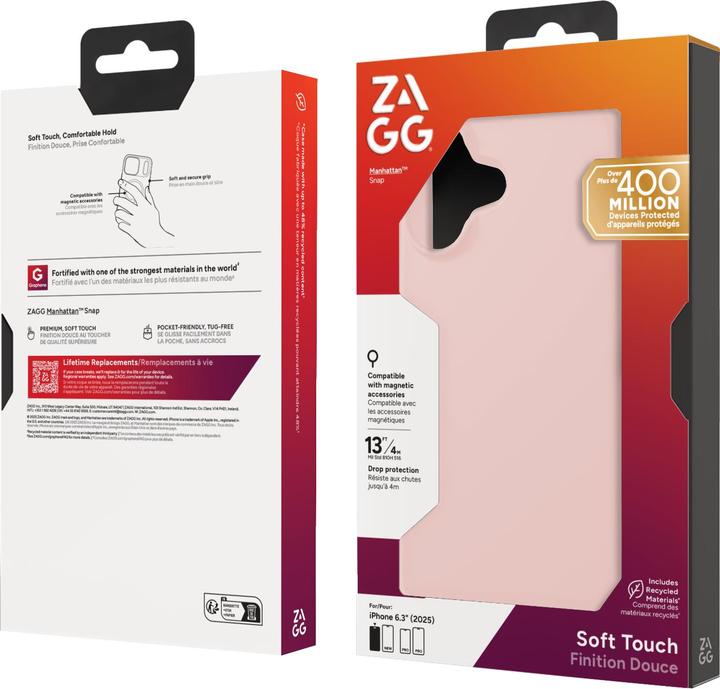 Produktbild Zagg Case für Apple iPhone 17 Manhattan Snap pink blush (Apple iPhone 17)