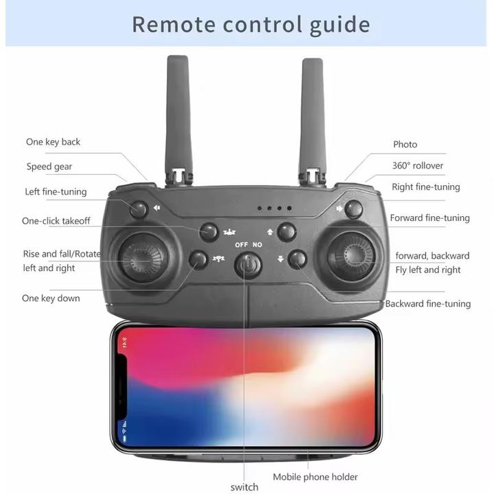 Actual product image Cbx RC 4K E88Pro Drohne Quadcopter mit Dualkamera (15 min, 0.00 Mpx)