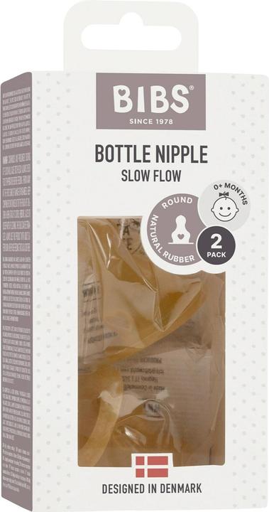 Produktbild Bibs Flaschensauger Latex Slow Flow 2 Stück