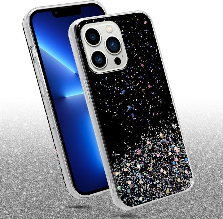 Actual product image Cadorabo TPU cover sparkling glitter (Apple iPhone 13 Pro Max)