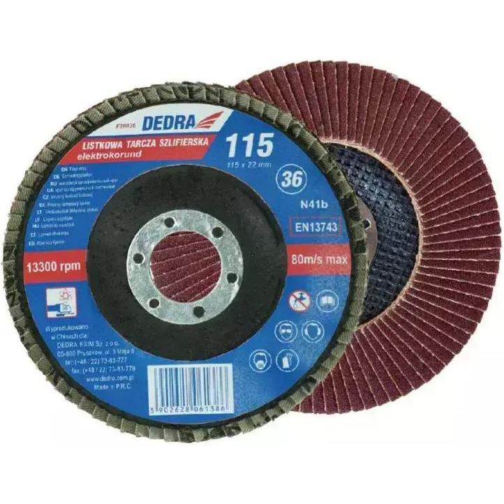 Dedra Blattförmige Scheiben 125x22 mm, 60 (60) (F21060)