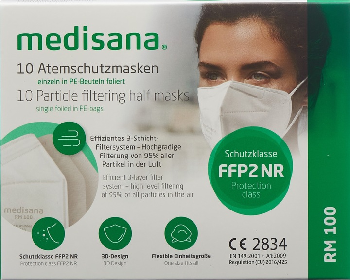 Actual product image Medisana RM100 (FFP2, 10 x)