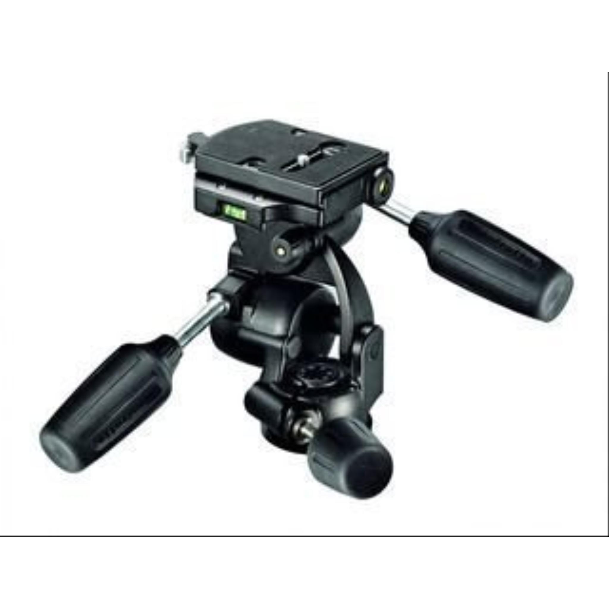 Manfrotto 808rc4 (3-Wege-Neiger), Stativkopf, Schwarz