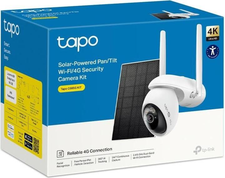 Produktbild TP-Link Tapo C665G KIT Solar-powered 4G Security camera (3840 x 2160 Pixels)