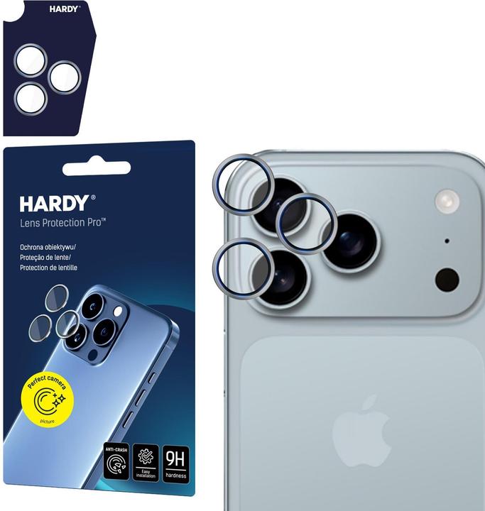 Actual product image 3MK - Hardy Lens Protection - iPhone 17 Pro - Titanium Gray (Apple iPhone 17 Pro, Apple iPhone 17 Pro Max)